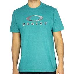 Camiseta Oakley Masculina Camo SS Tee, Azul, G