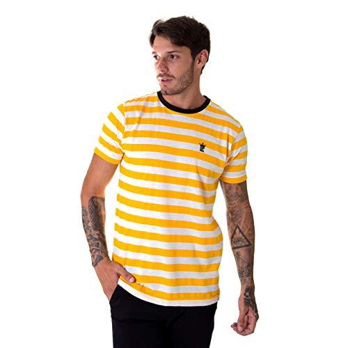 Camiseta Operarock Listrada Amarela