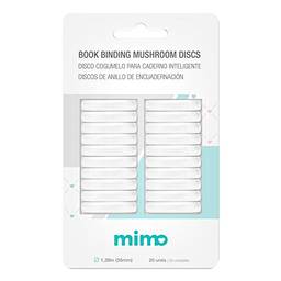 Disco Cogumelo para Caderno Inteligente Branco Mimo - 35 mm - 20 Unids