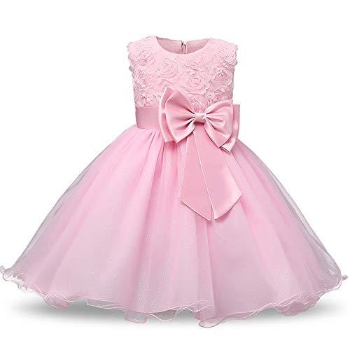Vestido de princesa floral para meninas, vestido de verão, tutu, festa de aniversário para meninas, fantasia infantil, design de formatura, rosa, 9