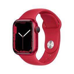 Apple Watch Series 7 (GPS), Caixa em alumínio PRODUCT(RED) de 41 mm com Pulseira esportiva PRODUCT(RED)