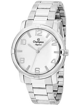 Relógio Champion, Feminino Linha Elegance CN25181Q, pulseira em aço Prateada.