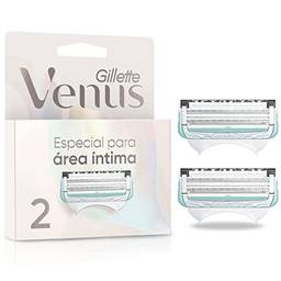 Gillette Venus Especial Para Área Íntima Carga para Aparelho de Depilação Recarregável com Barra Anti-irritação, Depilação Íntima