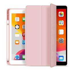 Capa Novo iPad 7a, 8a e 9a Geração 10.2? WB - Premium Slim Antichoque com Compart. para Pencil - Rosa