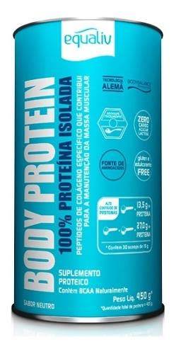 Body Protein Equaliv 450g 100% Proteína Isolada