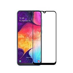 Pelicula de Vidro 3D Para Samsung Galaxy A50 2019, Cell Case, Película de Vidro Protetora de Tela para Celular, Preto