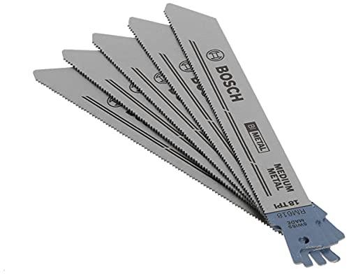Bosch RM618 Lâminas de serra de corte de metal 18T de 15 cm – Pacote com 5