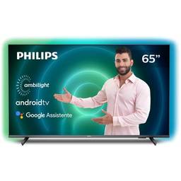 PHILIPS Android TV Ambilight 65" 4K 65PUG7906/78, Google Assistant Built-in, Comando de Voz, Dolby Vision/Atmos, VRR/ALLM, Bluetooth 5.0