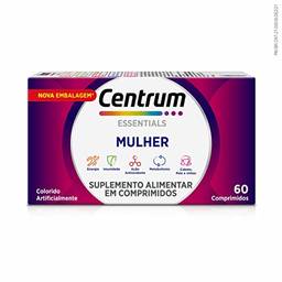 Centrum Essentials Mulher, Suplemento Alimentar de A a Zinco com Vitaminas e Minerais, 60 comprimidos