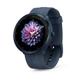 Versão global maimo relógio r GPS Smartwatch Oxigênio Blood 1.3 Exibir a freqüência cardíaca do painel de aço inoxidável 12 dias Battery Men Watch Watch (Blue)