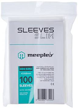 Sleeves MeepleBR SLIM - MINI EURO (45x68mm)
