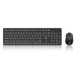 EK783 2.4G teclado sem fio mouse combo teclado portátil e mouse configurados para baixo nível de ruído Plug and Play para jogos de escritório preto