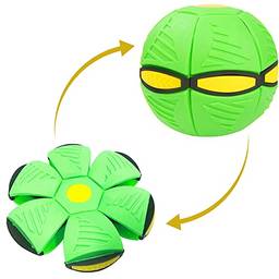 Brastoy Bola Mágica Transforma Em Disco Voador Brinquedo ao Ar Livre (Verde)