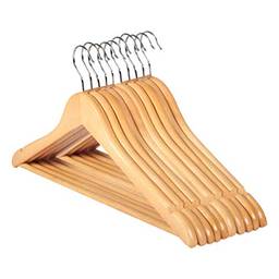 Casaco de madeira para pendurar roupas, suéter prático antiderrapante para pendurar em casa ao ar livre