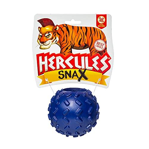 Brinquedo para Cachorro Hercules Bola Porta Petisco GermanHart SnaX Bacon Azul Único