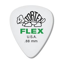 Palheta de guitarra Jim Dunlop Dunlop Tortex Flex Standard de 0,88 mm Verde - Pacote com 12 (428P.88)