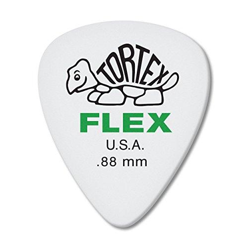 Palheta de guitarra Jim Dunlop Dunlop Tortex Flex Standard de 0,88 mm Verde - Pacote com 12 (428P.88)
