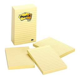 Post-it Notas Pop-up 10 x 15 cm, 5 blocos, notas adesivas favoritas número 1 dos EUA, amarelo canário, remoção limpa, reciclável (660 – 5 pacotes)
