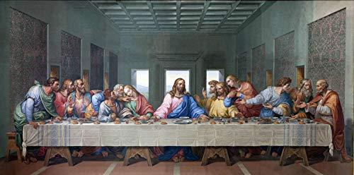 Santa Ceia (1818) de Giacomo Raffaelli - 30x60 - Tela Canvas Para Quadro