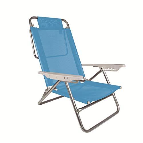 Cadeira Alumínio Sol De Verão Fashion Reclinável 6 Posições 2115 Cores Sortidas Mor