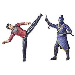 Figuras Marvel Shang-Chi And The Legend Of The Ten Rings - Shang-Chi contra Death Dealer - F0940 - Hasbro, Vermelho, preto, azul e amarelo
