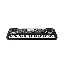 Bonnu 61 Chaves Órgão Eletrônico USB Teclado Digital Piano Instrumento Musical Brinquedo Infantil com Microfone