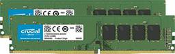 Crucial Kit RAM de 8 GB (2 x 4 GB) DDR4 2400 MHz CL17 memória para desktop CT2K4G4DFS824A verde/preto