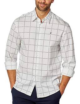 Camisa Squares Relax French Ml Branco P