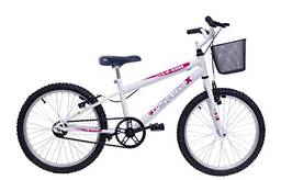 Bicicleta Aro 20 Infantil Feminina Com Cesta Saidx (Branco)