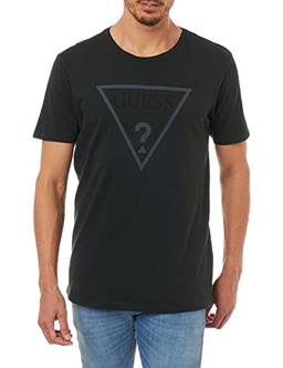 T-Shirt Logo Triangulo Vazado, Guess, Masculino, Verde Escuro, P