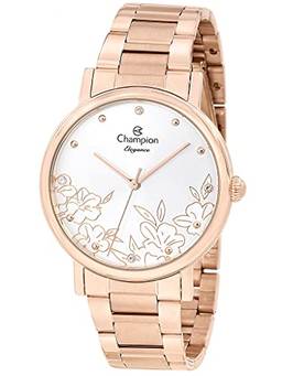 Relógio Champion, Feminino Linha Elegance CN25887Z pulseira em aço rosê