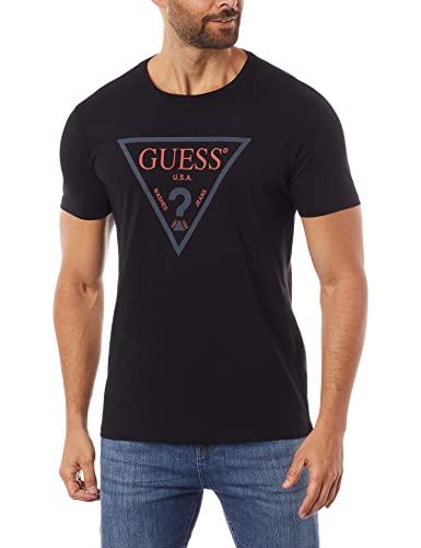 T-Shirt Logo Triangulo Vazado, Guess, Masculino, Preto, P