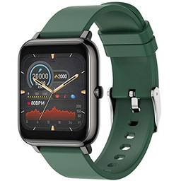 Relógio Inteligente SmartWatch com Monitor Cardíaco, Monitor de Sono e Pressão Sanguínea para iOS e Android,verde