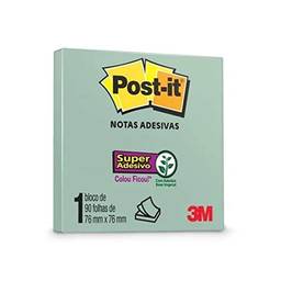 Bloco De Notas Super Adesivas Post-It Verde Menta 76 Mm X 76 Mm - 90 Folhas