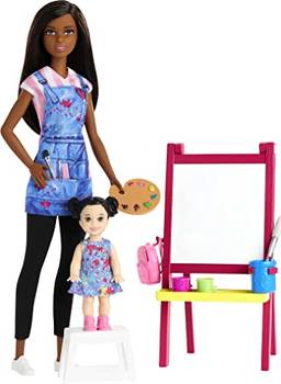 Barbie Profissões, Conjunto Professora de Arte Pele Negra