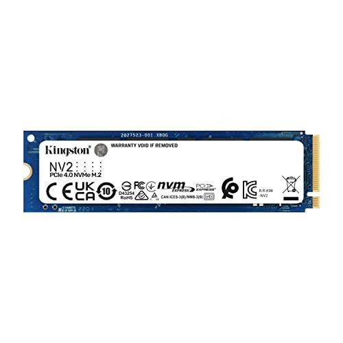 Kingston SSD interno NV2 1TB M.2 2280 NVMe | PCIe 4.0 Gen 4x4 | Até 3500 MB/s | SNV2S/1000G