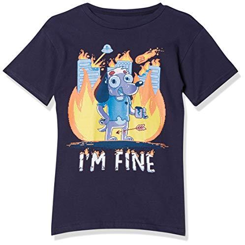 Camiseta Autoral Piticas I’m Fine, Piticas, Unissex, Azul, G