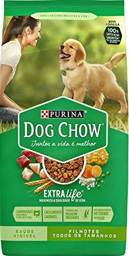 Ração Dog Chow Para Cães Filhotes De Raças Médias E Grandes - 1Kg Purina Para Todas Todos Os Tamanhos De Raça Filhotes - Sabor Frango