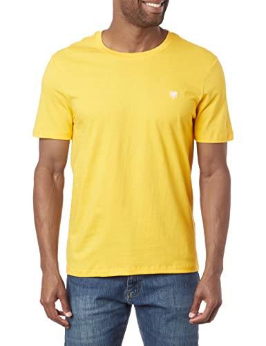 Camiseta Cavalera Básica Masculino, Amarelo, GG