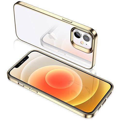 ESR Essential Zero para iPhone 12mini Case, Slim Clear Soft TPU, Capa de Silicone Flexível para iPhone 12mini 5.4 polegadas (2020), ouro