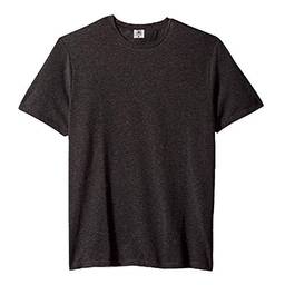 Camiseta Masculina Básica Algodão Premium Modelo Exclusivo (Cinza Escuro, M)