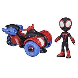 Boneco e Veículo Marvel Spidey and His Amazing Friends - Miles Morales e Aracno-Triciclo - F1941 - Hasbro