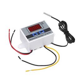 Controlador de temperatura digital inteligente para microcomputador com display de LED, Mini termostato, Interruptor de controle de temperatura de aquecimento/resfriamento XH-W3001