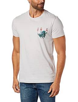T-Shirt Mc Aqua Flor Do Desert M Malha Tcinza Claro 3