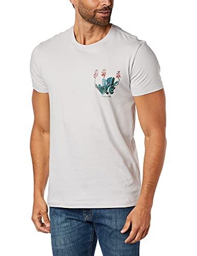 T-Shirt Mc Aqua Flor Do Desert M Malha Tcinza Claro 1