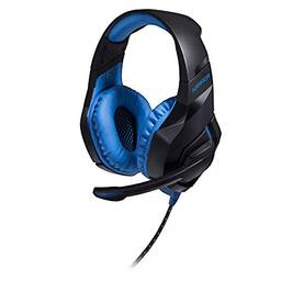 Fone De Ouvido Headset Com Led 2.0 Usb Azul Warrior - PH244