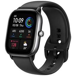 Amazfit GTS 4 MINI Smartwatch 120+ Modos Esportivos 1,65"HD AMOLED Display Relógio Inteligente Para Android Para iOS (Black)