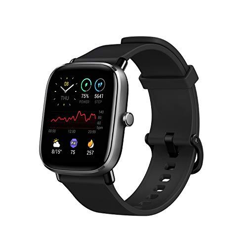 Amazfit GTS 2 Mini Smart Watch GPS Fitness Tracker For Men Mulheres, Alexa embutida, mais de 70 modos esportivos, monitor de sono com frequência cardíaca de oxigênio no sangue (black)