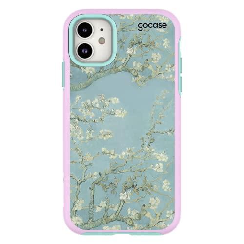 Capa Capinha Gocase Anti Impacto Pro Dupla Lilás para iPhone 11 - Van Gogh Amendoira em flor
