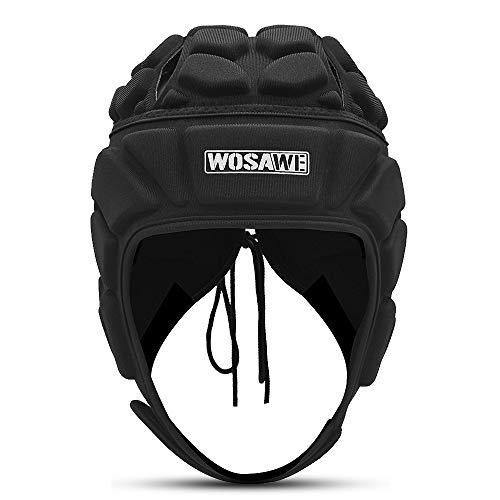 Boné de goleiro,KKcare Capacete de goleiro ajustável esportivo futebol futebol rugby capacete guarda cabeça chapéu protetor de cabeça